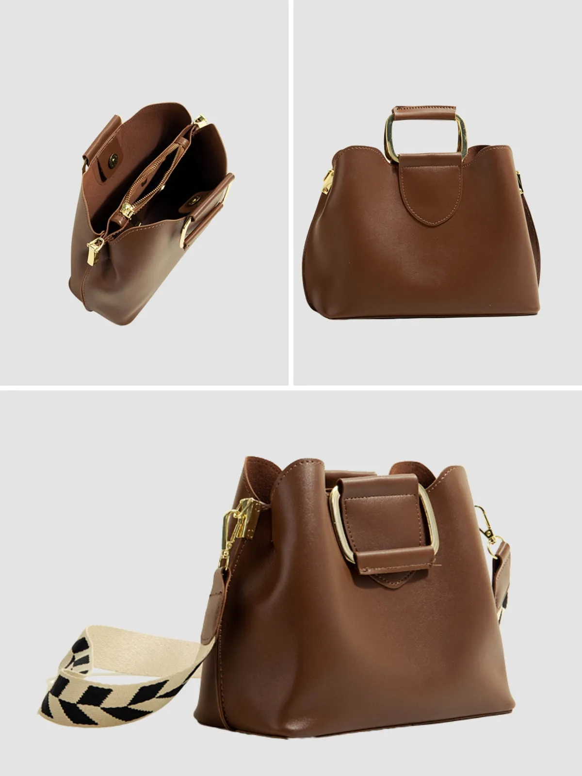 WLS Niche Design Single Shoulder Bucket Bag