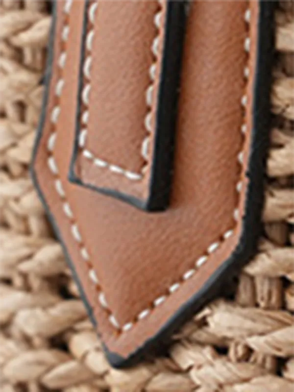 Women's Straw Beach Bag - Ideal for Summer Adventures