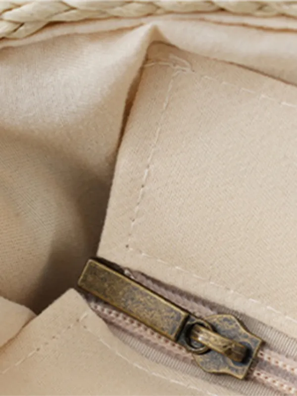 Women's Straw Beach Bag - Ideal for Summer Adventures