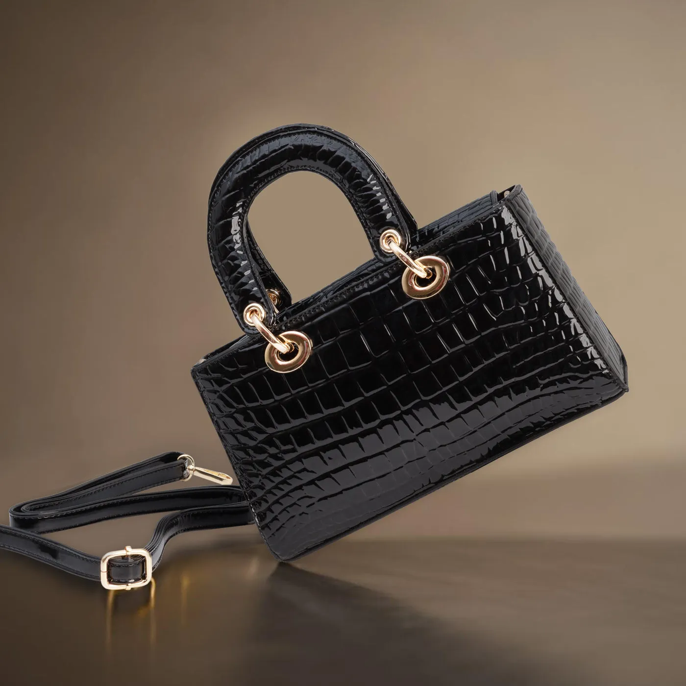 Zazel Croc Shoulder Gerald Bags